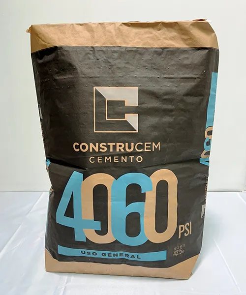 Sac à valve auto-scellant micro-perforé utilisé pour le conditionnement de ciment